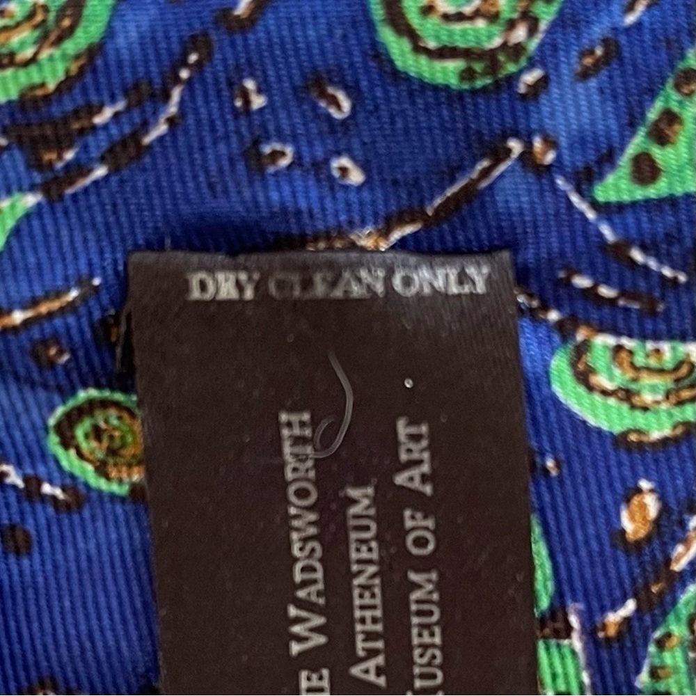 Fox & Chave 100% Pure Silk Necktie From Wadsworth Atheneum Museum Of Art View 6